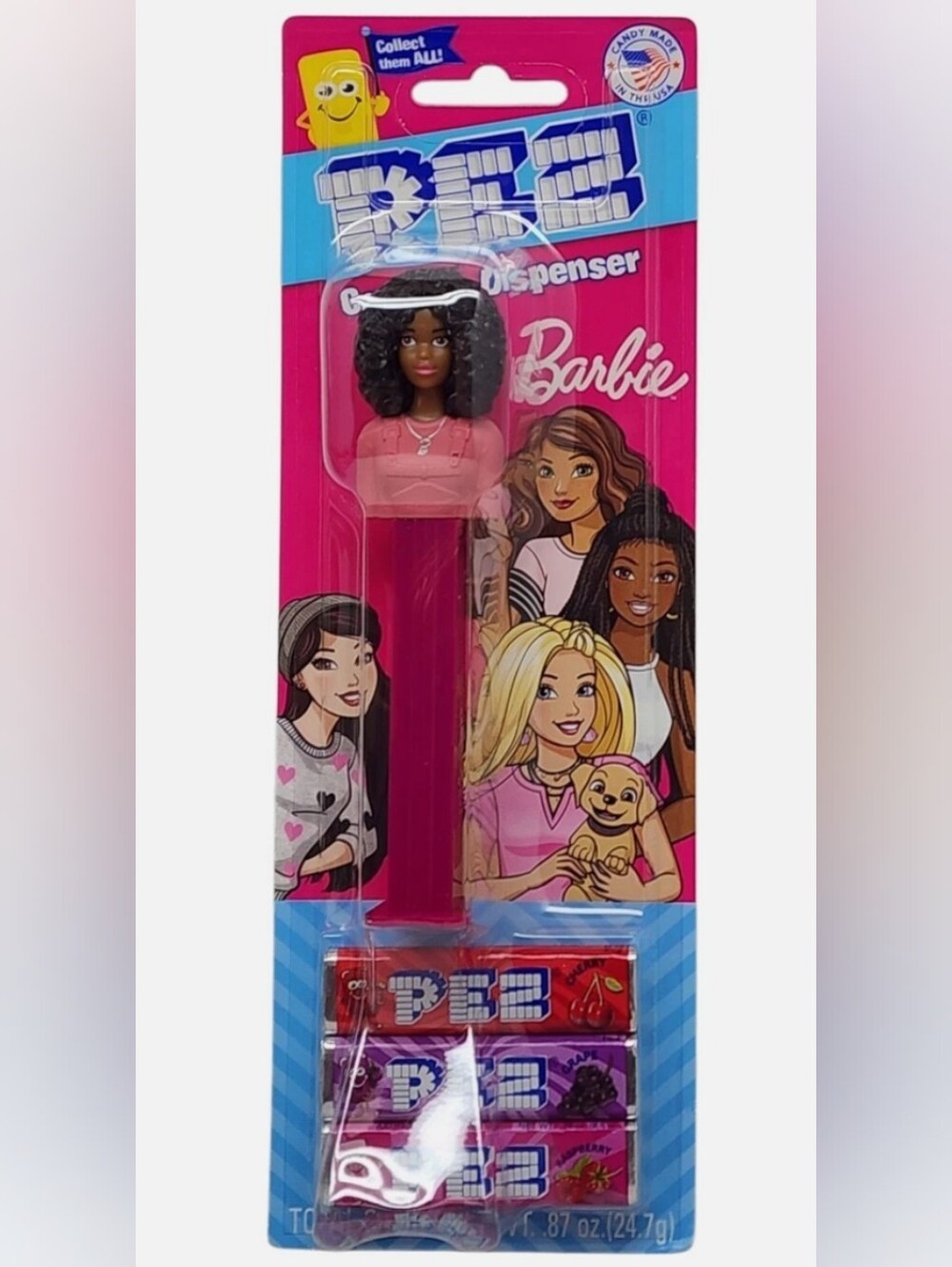 Barbie Pink Doll Head Candy Dispenser, New In Package